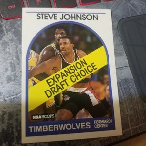 Steve johnson #324 1989-90 NBA hoops basketball ca